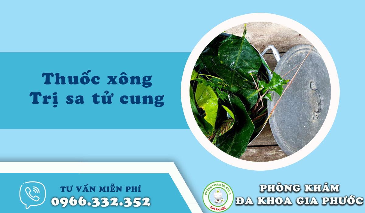 bài thuốc xông trị sa tử cung